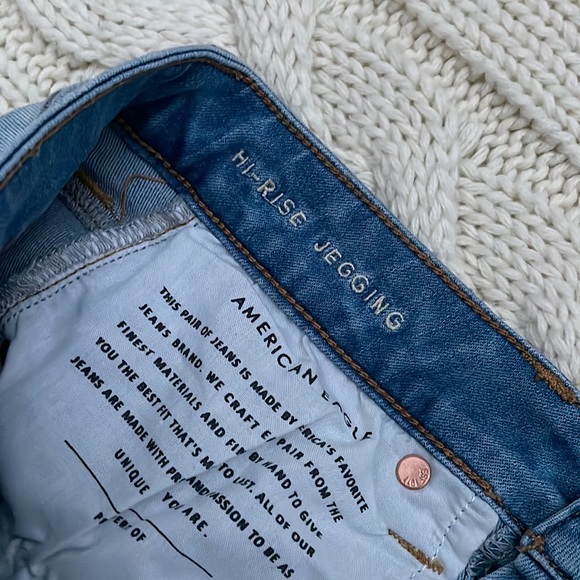 👖2 for $30👖 American Eagle Size 6 (Short) Next Level Stretch Hi-Rise Jeggings - Picture 4 of 7